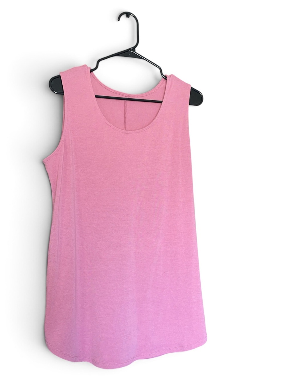 Light Pink Scoop Neck Tank Top - Women's Casual Layering Tee